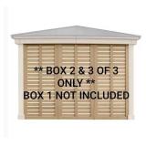 *BOX 2 & 3 OF 3* 10 ft. Meridian Wood Privacy Wal