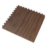 (7) Walnut EVA Foam Floor Mat 24x24" 3/8"