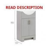 Glacier Bay Weldon 18-in Sink Pearl Gray