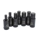 1/2 in. Drive Hex Socket Set SAE (7)