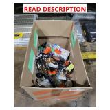 Box lot: electrical, plumbing, odds and ends