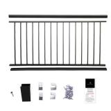 Black Powder Coated Aluminum Deck Railing