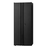 3-Shelf Steel Freestanding Cabinet   Black