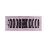 4x12 in. Plastic Floor Register, Gray Oak