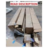 Assorted skid of wooden posts
