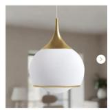 1-Light 14 in. Gold Modern Global Glass Integrate