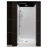 DreamLine QWALL 40" D x 34" W Backwall 4 Panels