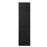 15 in. x 63 in. Propp. 4-Board Shutters, Black