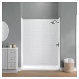 60x32x78 Alcove Shower Wall Surround, White