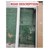 Glass door with blinds (77 x 35 1/2)
