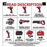 M18 FUEL 18V Brushless Combo Kit w/ 2x5Ah
