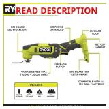 RYOBI ONE+ 18V Oscillating Tool **CHARGER NOT INC