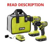 ONE+ 18V 2-Tool Drill/Impact Kit, 2x1.5Ah