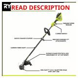 RYOBI 40V Brushless Trimmer w/Battery/Charger
