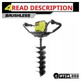 40V HP Cordless Earth Auger 8" Bit, Tool-Only