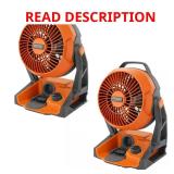 18V Cordless Hybrid Jobsite Fan (2-Pack)
