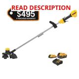 DEWALT 20V MAX Cordless Trimmer + 2 Batteries