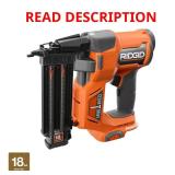 18V Brushless 18-Gauge Brad Nailer Tool Only
