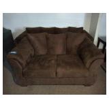 Brown Sofa and Loveseat Set