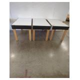 Trio of workplace tables