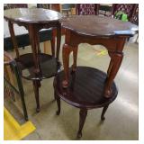 Set of Three Wooden Accent Tables