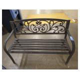 Ornate Metal Garden Bench