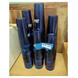 Set of Vintage Pepsi-Cola Blue Plastic Glasses