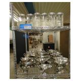 Collection of Metal Tableware and Glass Jars