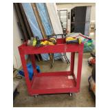 2 Teir Red Push Cart