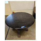 Wooden Table with Black Top
