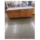 Cabinets with counter top on top