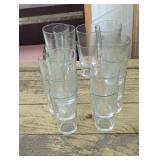 Set of 20 glass cups