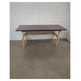 Sturdy Workshop Table with Wood Frame