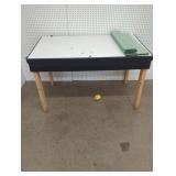 Work table with glass panels included