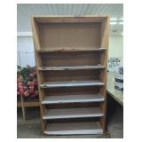 Wooden Bookshelf with Six Shelves