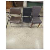 Mixed Set of Three Armchairs