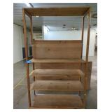 Wooden Five-Tier Shelf Unit