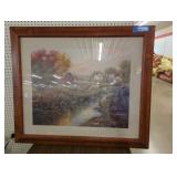 Framed Pastoral Landscape Print
