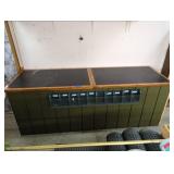 Large Wooden Green Counter