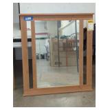 Rectangular Wooden Framed Mirror