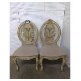 2 Wooden Dining Chairs