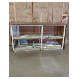 Two-Shelf Wooden Workbench