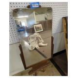 Vintage Wooden Framed Mirror