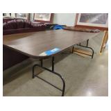 Folding Table with Wood Grain Finish
