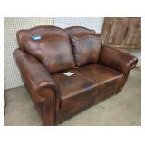 Genuine Leather Loveseat