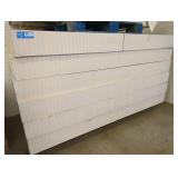 Lot of 6 Handmade White Paneled Risers
