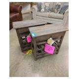 Rustic Wooden Wine Rack Tables