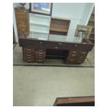 Vintage Display Cabinet with Glass Top