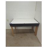 Vintage Mid-Century Table with Wooden Legs