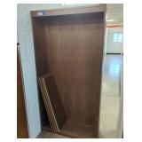 Wooden Shelving Unit with Adjustable Shelves